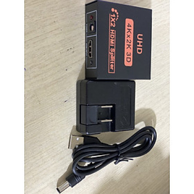 Bộ chia tín hiệu HDMI SPLITTER -4K-Utra HD 1 ra 2 HDMI - Hàng Chính Hãng