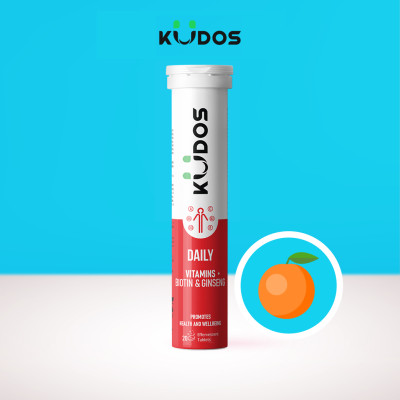 Combo Thực phẩm bảo vệ sức khỏe KUDOS IMMUNITY BOOST EXTRA STRENGTH + KUDOS DAILY VITAMINS PLUS BIOTIN & GINSENG (20 viên/ Tuýp)