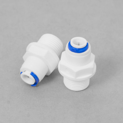 Bộ 02 Nối thẳng ren 17 ra dây 6 hoặc dây 10mm nối nhanh (Hàng chính hãng)