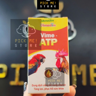 Vemedim Vime ATP Drop Cung Cấp Vitamin Tăng Lực cho Gà Đá, Chim Cảnh, Chó Đua