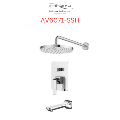 Bộ sen tắm nóng lạnh âm tường nhập khẩu ORIN AV6071-SSH