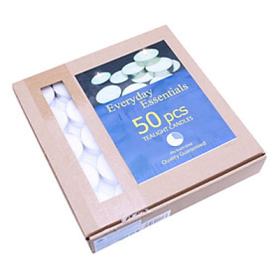 Hộp 50 Nến Tealight Eden Candle FTRAMART EDC0313 (Trắng)