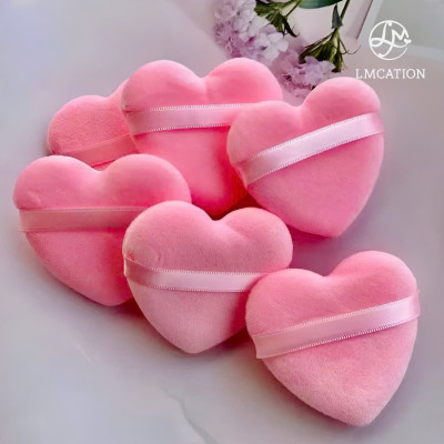 Bông dặm phấn phủ trái tim LMcation