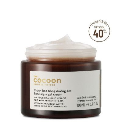 Thạch hoa hồng dưỡng ẩm Cocoon 100ml