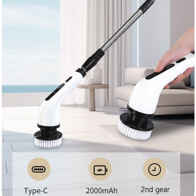 Máy Cọ Nhà Vệ Sinh TMD (6 đầu cọ) - Chổi Cọ Điện Sạch Mọi Ngóc Ngách/Sử Dụng 120p, Chất Liệu Bền Đẹp