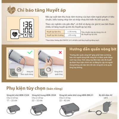 Máy đo huyết áp tự động bắp tay Omron JPN600