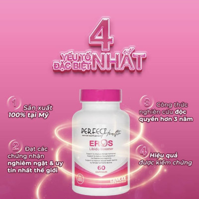 Viên uống da đẹp dáng xinh cân bằng nội tiết tố nữ EROS DAMODE lọ 60 viên