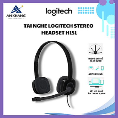 Tai nghe Logitech Stereo Headset H151 - Hàng Chính Hãng