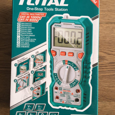 ĐỒNG HỒ ĐO ĐIỆN VẠN NĂNG (1KG) TOTAL TMT47503 - HÀNG CHÍNH HÃNG