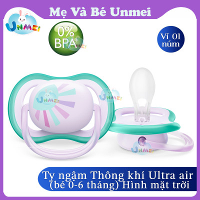 Núm Ty Ngậm Philips Avent Thông Khí Ultra Air - Vỉ Đơn -Mẹ và Bé Unmei Avent