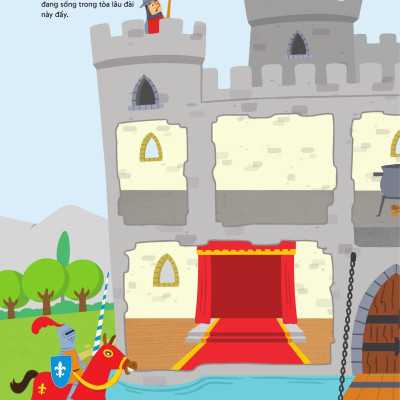 Sách - Trang Trí Lâu Đài - Với Gần 600 Miếng Dán Và Khuôn Hình Sáng Tạo - Bìa Cứng