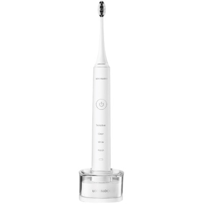 Bàn Chải Đánh Răng Điện Locknlock Màu trắng ENR346WHT - Hàng chính hãng, DC3.7V, Trọng Lượng 235g, Sạc Không Dây - JoyMall