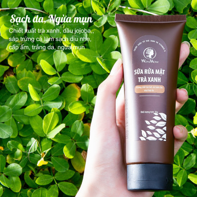 Bộ chăm sóc da mặt khỏe mạnh, body trắng mịn Wonmom (1 sữa rửa mặt + 1 kem sữa nghệ)