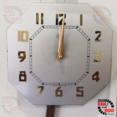 Mặt số nhôm đồng hồ Odo, mặt bát giác ĐỨNG Kankoo Clock kích thước 21.1cm