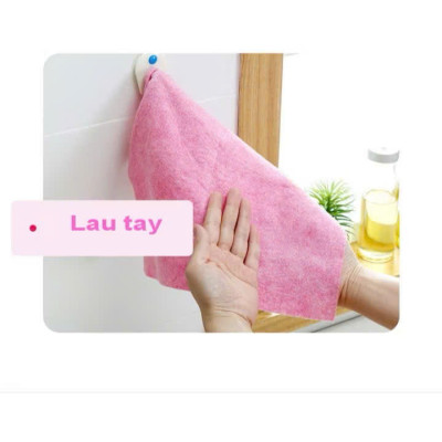 Bộ 3 Khăn Lau Xơ Dừa Thấm Hút Nhanh, Dùng Cho Bếp và Nhà Tắm - HÀNG CHÍNH HÃNG MINIIN