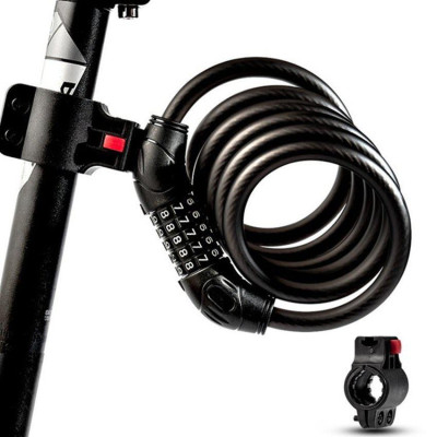 Khóa dây xe đạp 5 số đổi được mã 1.2m