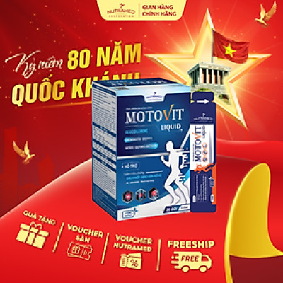 Gói uống Motovit Liquid hỗ trợ các vấn đề về đau khớp, viêm khớp, thoái hóa khớp (20 gói) - Nutramed