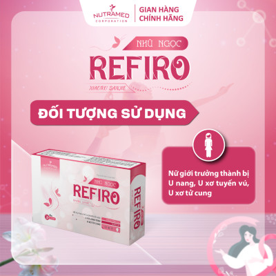 Viên uống Refiro hỗ trợ u xơ tử cung, u nang, u xơ tuyến vú lành tính (30 viên) - Nutramed