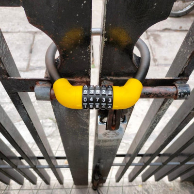 Khóa dây 5 số chống trộm xe đạp, máy, khóa cổng, cửa kính cực chắc chắn loại to