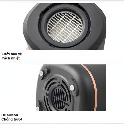 Máy rang hạt cà phê không khí dùng cho gia đình cao cấp Cafemasy CCR-1209R2 - Bảo Hành 12 Tháng (Hàng Nhập Khẩu)