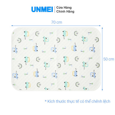 Tấm lót chống thấm trải giường 2 lớp Baby Unmei - 50x70cm (1 Cái/Bịch) Tấm Lót chống Thấm cho Bé