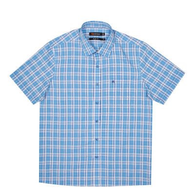 Áo sơ mi nam tay ngắn form suông vạt ngang Khatoco A1MN438T2-CNCR169-2410-N