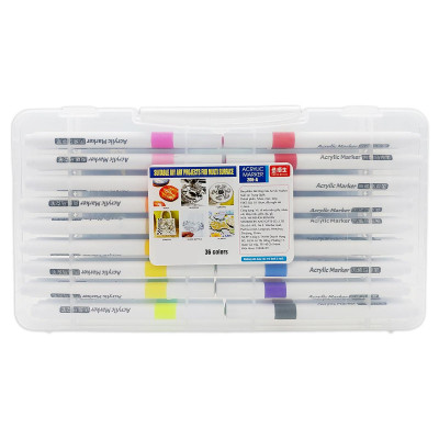 Hộp 36 Bút Lông Màu Acrylic Marker - Sheng Bo Shi 206A