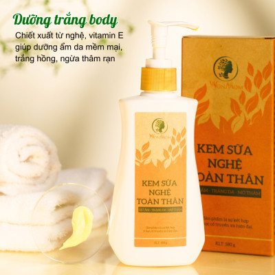 Bộ chăm sóc da mặt khỏe mạnh, body trắng mịn Wonmom (1 sữa rửa mặt + 1 kem sữa nghệ)