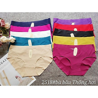 Combo 10 Quần Lót Su Cạp Chéo Thông Hơi Cho Mẹ Bầu