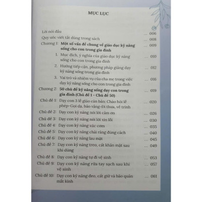 Sách 100 kỹ năng sống dạy con trong gia đình từ 3 đến 10 tuổi tập 1 ( HA)