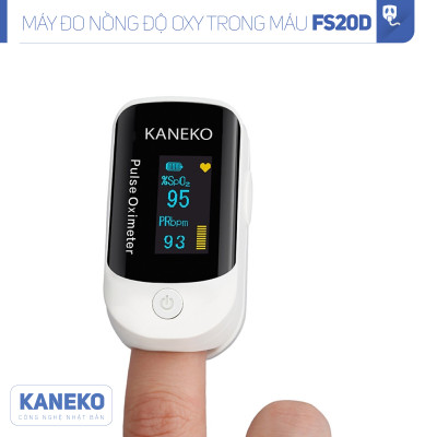 Máy đo nồng độ oxy trong máu KANEKO FS20D, SPO2, đo nhịp tim, có màn hình hiển thị rõ ràng