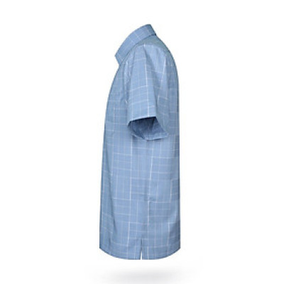 Áo sơ mi nam KHATOCO ngắn tay caro A1MN538T2-CNCR536-2606-N