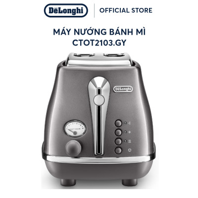 [Hàng chính hãng] Máy nướng bánh mì DeLonghi Icona Metallics CTOT2103 (BG/ GY)