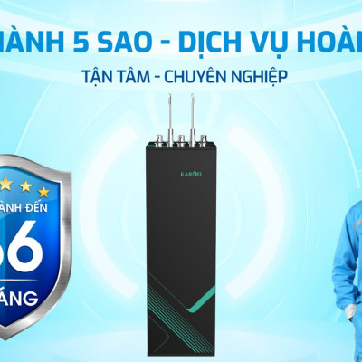 Máy lọc nước nóng lạnh RO Mỹ 11 lõi Karofi KAD-M68 - Giao trước lắp sau miễn phí toàn quốc - Bảo hành 36 tháng - Hàng chính hãng