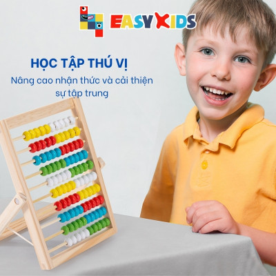 Đồ Chơi Giáo Dục Bàn Tính Toán Học Thông Minh Tặng Kèm 100 Thẻ Số 100 Que Tính Nhiều Màu