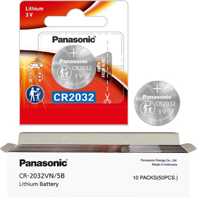 Hộp Pin nút Panasonic 3V CR-2032VN/5B (50 viên) - Hàng chính hãng