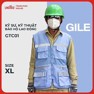 Áo Gile Bảo Hộ Lao Động Vải Thành Công Cao Cấp Dành Cho Kỹ Sư, Kỹ Thuật Mã GTC01