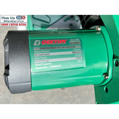 Máy Cắt Sắt 355MM- Dekton- DK-2950PLUS 2950W / Dòng Công Nghiệp, Mô tơ 100% dây đồng, BH12 tháng