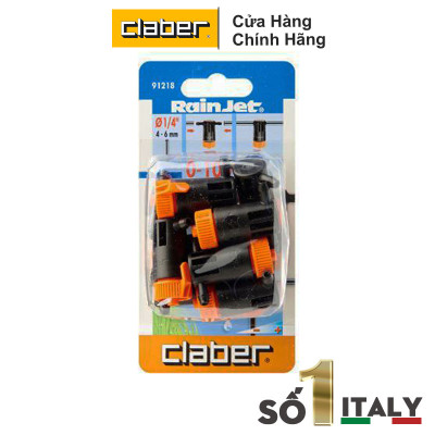 Đầu tưới nhỏ giọt đồng trục 0-10 l/h, 1 hộp/10 cái Claber 91218