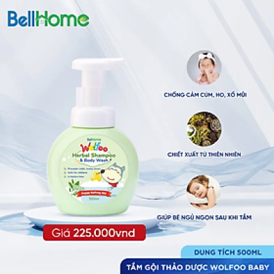 Tắm Gội Thảo Dược Wolfoo Baby 500ml