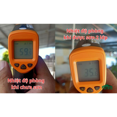 Sơn Chống Nóng Taiko CN01 / Sử Lý Bề Mặt Tường Nhà, Mái Tôn, Kim Loại Tấm Lợp Fibro