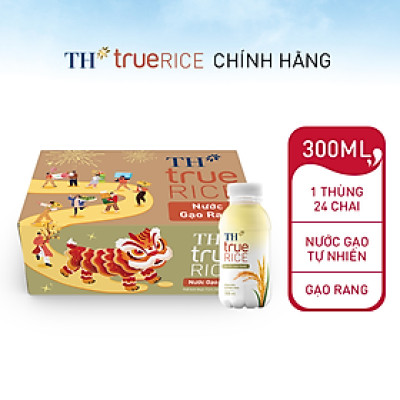 Thùng nước gạo rang TH true RICE 300ml (24 Chai)