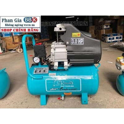 [chính hãƞg] Máy Nén Khí Có Dầu Liền Trục ROMANO 3.0 HP 30L, máy nén khí 100% dây đồng, Bảo hành 1 Năm