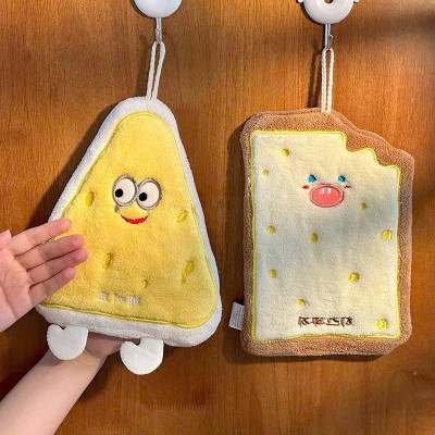 Set 4 Khăn Lau Tay Thấm Hút Tốt Họa Tiết Bánh Mỳ Phô Mai Cute - Khăn Mềm Mịn, Thấm Hút Tuyệt Vời - HÀNG CHÍNH HÃNG MINIIN