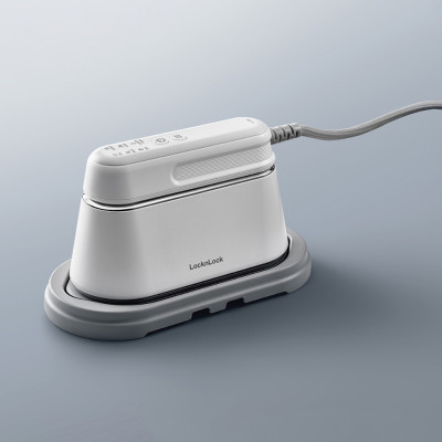 Bàn Ủi Hơi Nước LocknLock ENI262WHT 2 Trong 1 100ml 1300W, Hàng Chính Hãng, Ủi Đứng Và Nằm - JoyMall