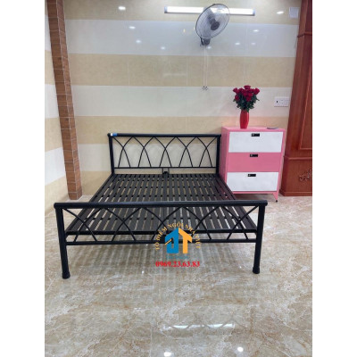 Giường sắt kiểu đan chéo 1m4x2m siêu rẻ