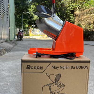 Máy Bào Đá Tuyết 2 Lưỡi 2 Nắp, Máy Xay Đá Bào Nhanh Nhuyễn hàng nhập khẩu