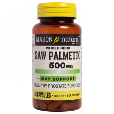 Viên Uống Tiền Liệt Tuyến Mason Natural Saw Palmetto Hỗ Trợ Tăng Cường Sức Khỏe Tuyến Tiền Liệt 60 Viên/Hộp