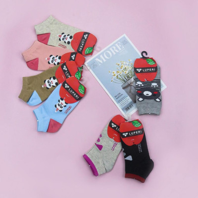 Tất trẻ em 6 đến 8 tuổi LUPERI SP25 chất cotton co giãn thấm hút mồ hôi kháng khuẩn an toàn cho da bé