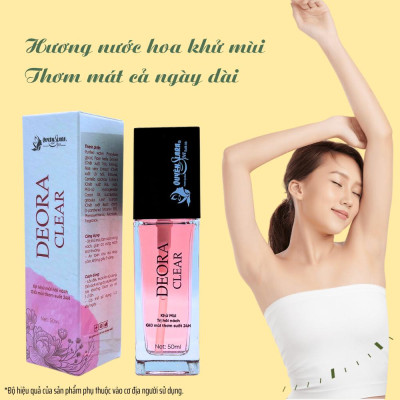COMBO 10 Lọ Xịt Khử Mùi DEORA CLEAR Quyên Lara 50ml, Khử Mùi Hôi Nách, Ngăn Tiết Mồ Hôi